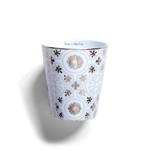 PRECIOUS REFILLABLE CANDLE - Casteu Grey pattern