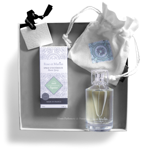 COFFRET SPRAY D'INTÉRIEUR & CARREAU PARFUME - Une nuit d'été sous le figuier