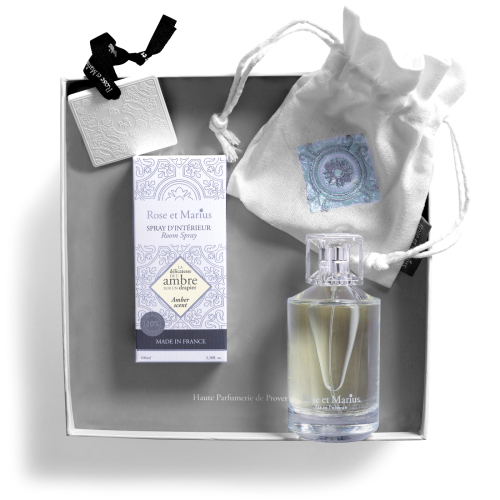 HOME SPRAY & PERFUME TILE SET - amber