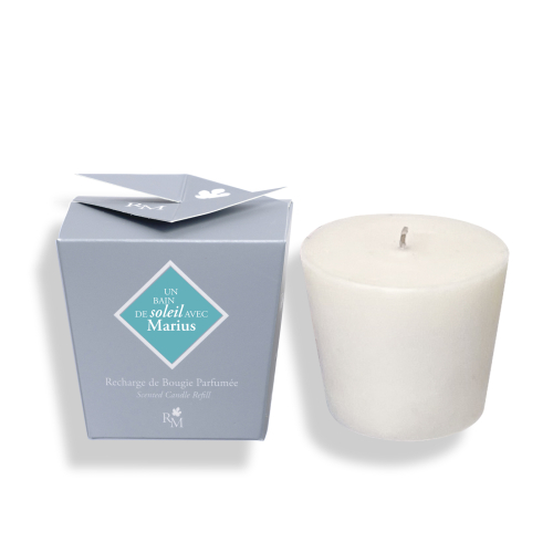 Scented candle refill - Un bain de soleil avec Marius