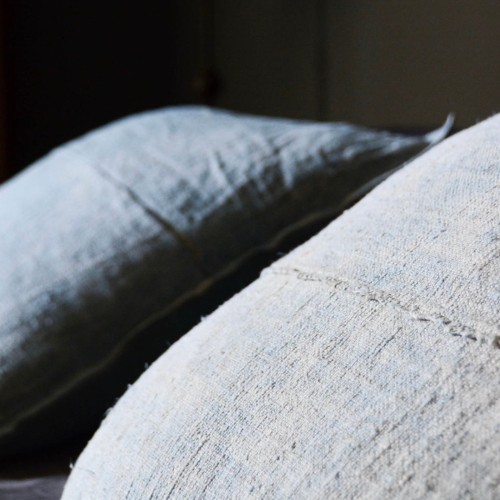 Hemp pillow - Indigo...