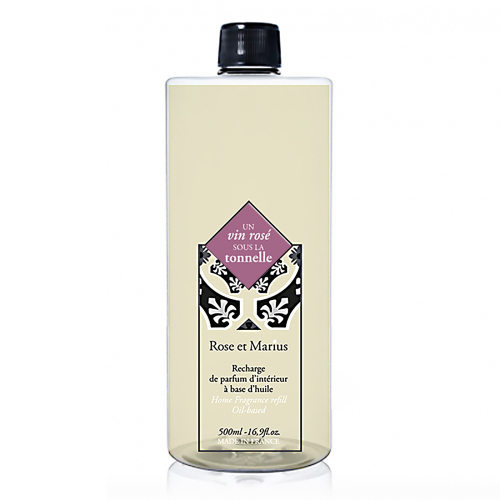 Home fragrance diffuser refill 500ml -  UN vin rosé sous la tonnelle