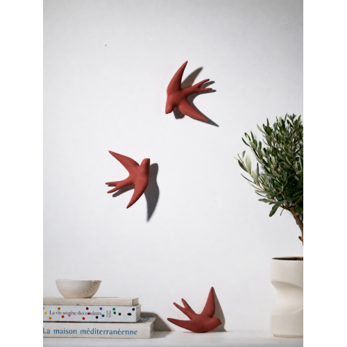 Red Earth Swallow- Monochromic