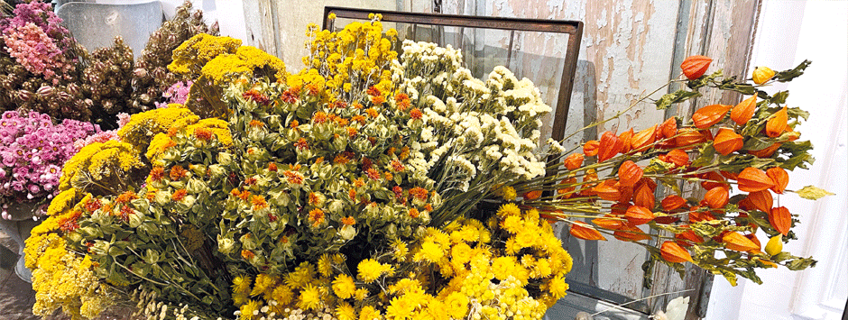 Bouquet de fleurs séchées sur mesure